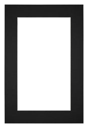 Passe Partout 60x90cm Karton Zwart Rand 5cm Recht Voorzijde | Yourdecoration.nl