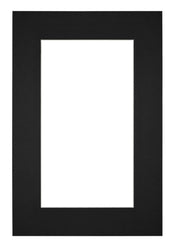 Passe Partout 62x93cm Karton Zwart Rand 6cm Recht Voorzijde | Yourdecoration.nl