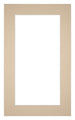 Passe Partout 30x50cm Karton Beige Rand 5cm Recht Voorzijde | Yourdecoration.nl