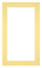Passe Partout 30x50cm Karton Geel Rand 4cm Recht Voorzijde | Yourdecoration.nl