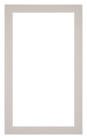 Passe Partout 30x50cm Karton Grijs Graniet Rand 3cm Recht Voorzijde | Yourdecoration.nl