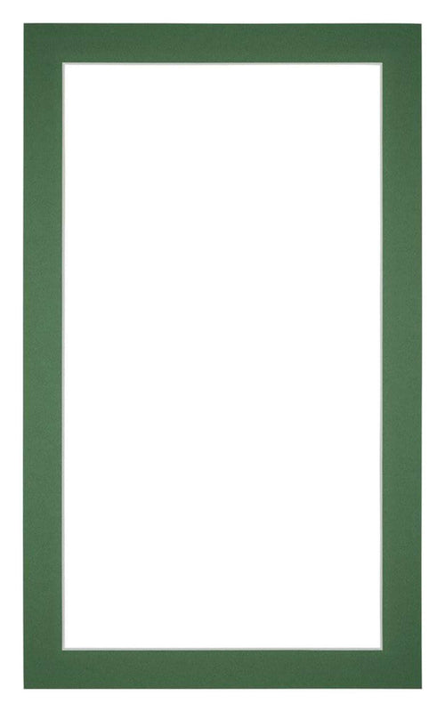 Passe Partout 30x50cm Karton Groen Bos Rand 3cm Recht Voorzijde | Yourdecoration.nl