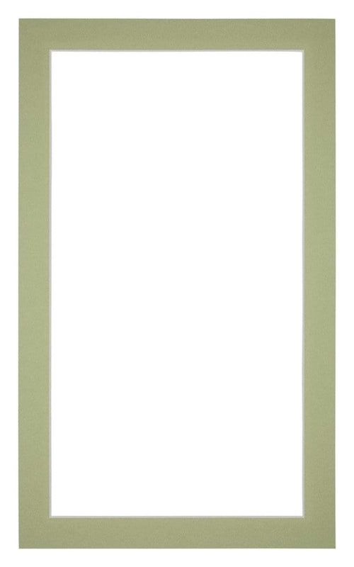 Passe Partout 30x50cm Karton Mintgroen Rand 3cm Recht Voorzijde | Yourdecoration.nl
