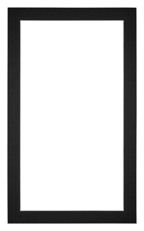 Passe Partout 30x50cm Karton Zwart Rand 3cm Recht Voorzijde | Yourdecoration.nl