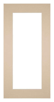 Passe Partout 40x80cm Karton Beige Rand 6cm Recht Voorzijde | Yourdecoration.nl