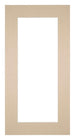 Passe Partout 40x80cm Karton Beige Rand 6cm Recht Voorzijde | Yourdecoration.nl