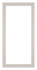 Passe Partout 20x40cm Karton Grijs Graniet Rand 3cm Recht Voorzijde | Yourdecoration.nl