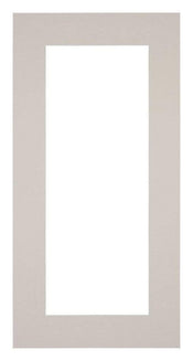 Passe Partout 45x80cm Karton Grijs Graniet Rand 6cm Recht Voorzijde | Yourdecoration.nl