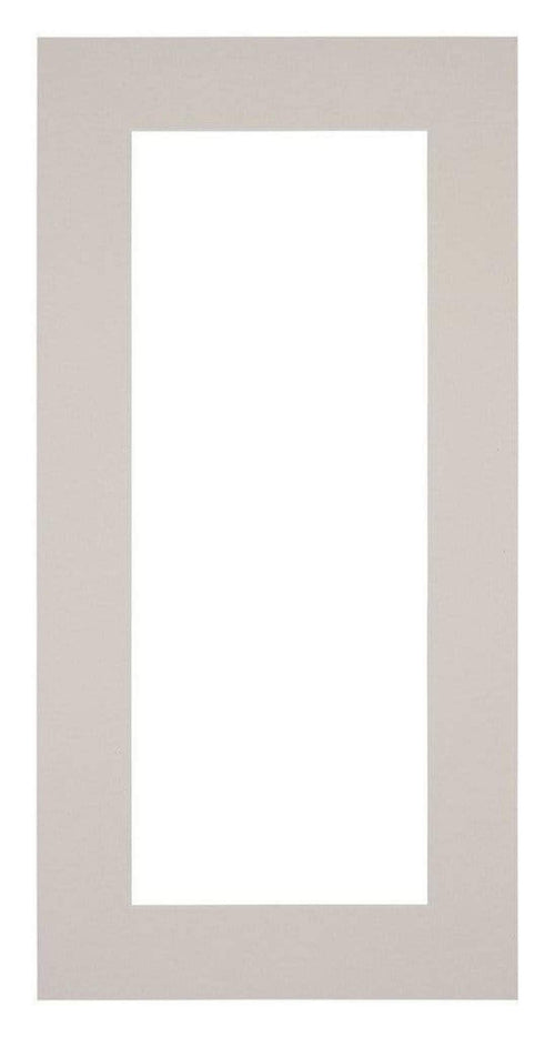 Passe Partout 40x80cm Karton Grijs Graniet Rand 6cm Recht Voorzijde | Yourdecoration.nl