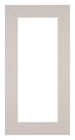 Passe Partout 40x80cm Karton Grijs Graniet Rand 6cm Recht Voorzijde | Yourdecoration.nl