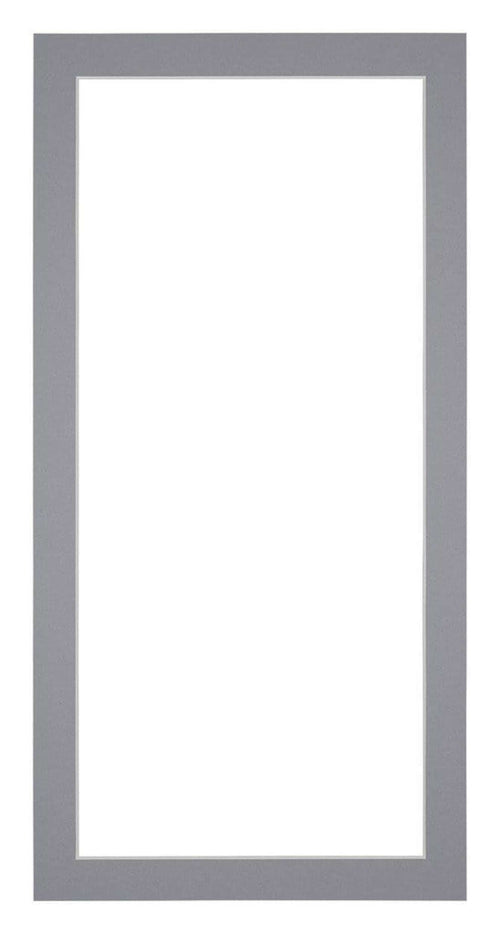 Passe Partout 20x40cm Karton Grijs Rand 3cm Recht Voorzijde | Yourdecoration.nl