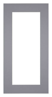 Passe Partout 40x80cm Karton Grijs Rand 6cm Recht Voorzijde | Yourdecoration.nl