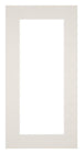 Passe Partout 40x80cm Karton Lichtgrijs Rand 6cm Recht Voorzijde | Yourdecoration.nl