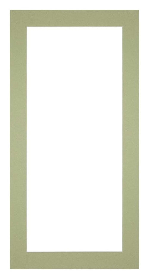 Passe Partout 45x80cm Karton Mintgroen Rand 4cm Recht Voorzijde | Yourdecoration.nl