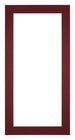 Passe Partout 45x80cm Karton Wijnrood Rand 4cm Recht Voorzijde | Yourdecoration.nl