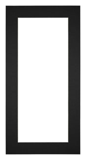 Passe Partout 30x60cm Karton Zwart Rand 5cm Recht Voorzijde | Yourdecoration.nl