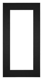 Passe Partout 45x80cm Karton Zwart Rand 6cm Recht Voorzijde | Yourdecoration.nl
