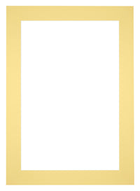 Passe Partout 35x50cm Karton Geel Rand 6cm Recht Voorzijde | Yourdecoration.nl