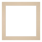 Passe Partout 20x20cm Karton Beige Rand 4cm Recht Voorzijde | Yourdecoration.nl