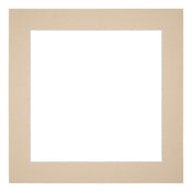 Passe Partout 60x60cm Karton Beige Rand 5cm Recht Voorzijde | Yourdecoration.nl