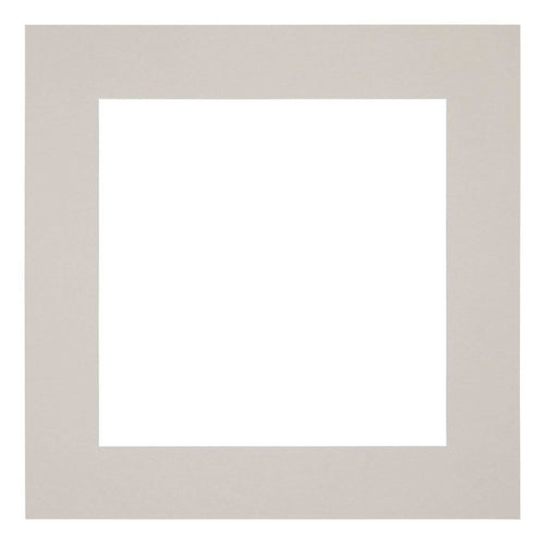 Passe Partout 30x30cm Karton Grijs Graniet Rand 6cm Recht Voorzijde | Yourdecoration.nl