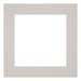Passe Partout 30x30cm Karton Grijs Graniet Rand 6cm Recht Voorzijde | Yourdecoration.nl