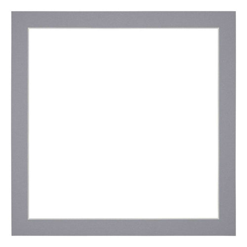 Passe Partout 55x55cm Karton Grijs Rand 3cm Recht Voorzijde | Yourdecoration.nl
