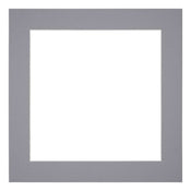 Passe Partout 60x60cm Karton Grijs Rand 5cm Recht Voorzijde | Yourdecoration.nl