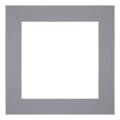 Passe Partout 45x45cm Karton Grijs Rand 6cm Recht Voorzijde | Yourdecoration.nl