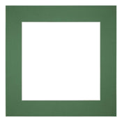 Passe Partout 70x70cm Karton Groen Bos Rand 6cm Recht Voorzijde | Yourdecoration.nl