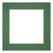 Passe Partout 25x25cm Karton Groen Bos Rand 6cm Recht Voorzijde | Yourdecoration.nl