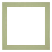 Passe Partout 20x20cm Karton Mintgroen Rand 4cm Recht Voorzijde | Yourdecoration.nl