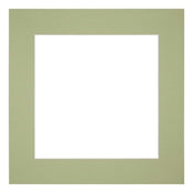 Passe Partout 50x50cm Karton Mintgroen Rand 6cm Recht Voorzijde | Yourdecoration.nl