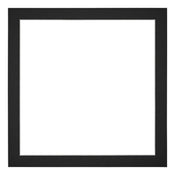 Passe Partout 25x25cm Karton Zwart Rand 3cm Recht Voorzijde | Yourdecoration.nl