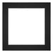 Passe Partout 40x40cm Karton Zwart Rand 5cm Recht Voorzijde | Yourdecoration.nl