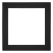Passe Partout 50x50cm Karton Zwart Rand 5cm Recht Voorzijde | Yourdecoration.nl