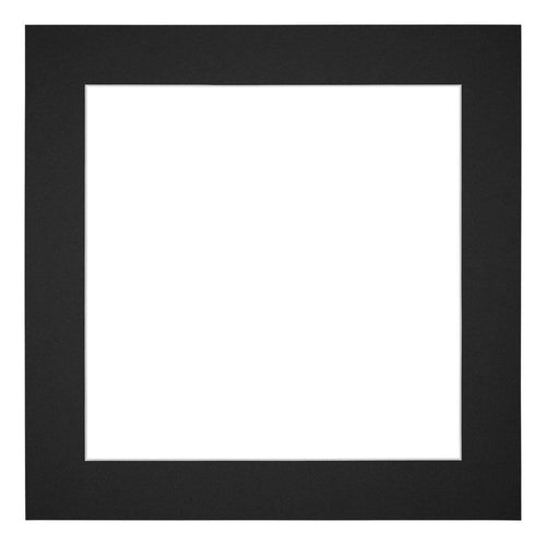 Passe Partout 50x50cm Karton Zwart Rand 5cm Recht Voorzijde | Yourdecoration.nl
