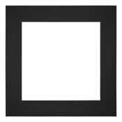 Passe Partout 50x50cm Karton Zwart Rand 6cm Recht Voorzijde | Yourdecoration.nl