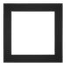 Passe Partout 30x30cm Karton Zwart Rand 6cm Recht Voorzijde | Yourdecoration.nl