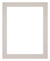 Passe Partout 24x30cm Karton Grijs Graniet Rand 4cm Recht Voorzijde | Yourdecoration.nl