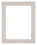 Passe Partout 40x45cm Karton Grijs Graniet Rand 5cm Recht Voorzijde | Yourdecoration.nl
