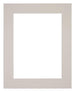 Passe Partout 24x30cm Karton Grijs Graniet Rand 6cm Recht Voorzijde | Yourdecoration.nl