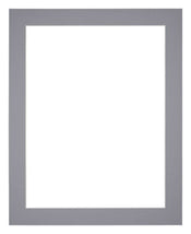 Passe Partout 24x30cm Karton Grijs Rand 4cm Recht Voorzijde | Yourdecoration.nl
