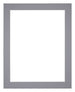 Passe Partout 28x35cm Karton Grijs Rand 4cm Recht Voorzijde | Yourdecoration.nl