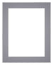 Passe Partout 25x30cm Karton Grijs Rand 5cm Recht Voorzijde | Yourdecoration.nl