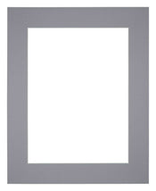 Passe Partout 24x30cm Karton Grijs Rand 6cm Recht Voorzijde | Yourdecoration.nl