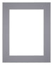 Passe Partout 24x30cm Karton Grijs Rand 6cm Recht Voorzijde | Yourdecoration.nl