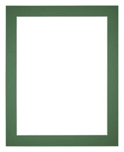 Passe Partout 24x30cm Karton Groen Bos Rand 4cm Recht Voorzijde | Yourdecoration.nl