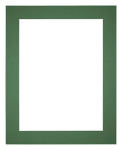 Passe Partout 70x90cm Karton Groen Bos Rand 5cm Recht Voorzijde | Yourdecoration.nl