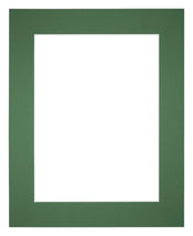Passe Partout 24x30cm Karton Groen Bos Rand 6cm Recht Voorzijde | Yourdecoration.nl